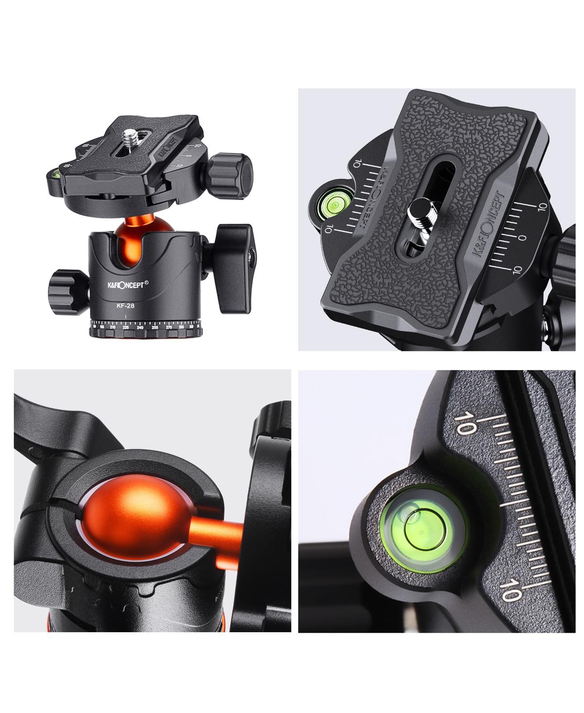 K&F Concept SA254M2 4-Section Aluminum Tripod