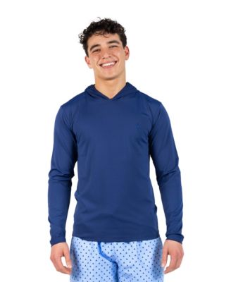Men's Solid Long Sleeve Hoodie Rashguard