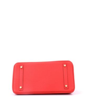 Birkin 30 Handbag Red Togo with Gold Hardware