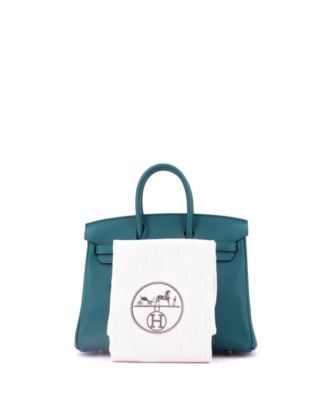 Birkin 25 Handbag Green Swift with Gold Hardware