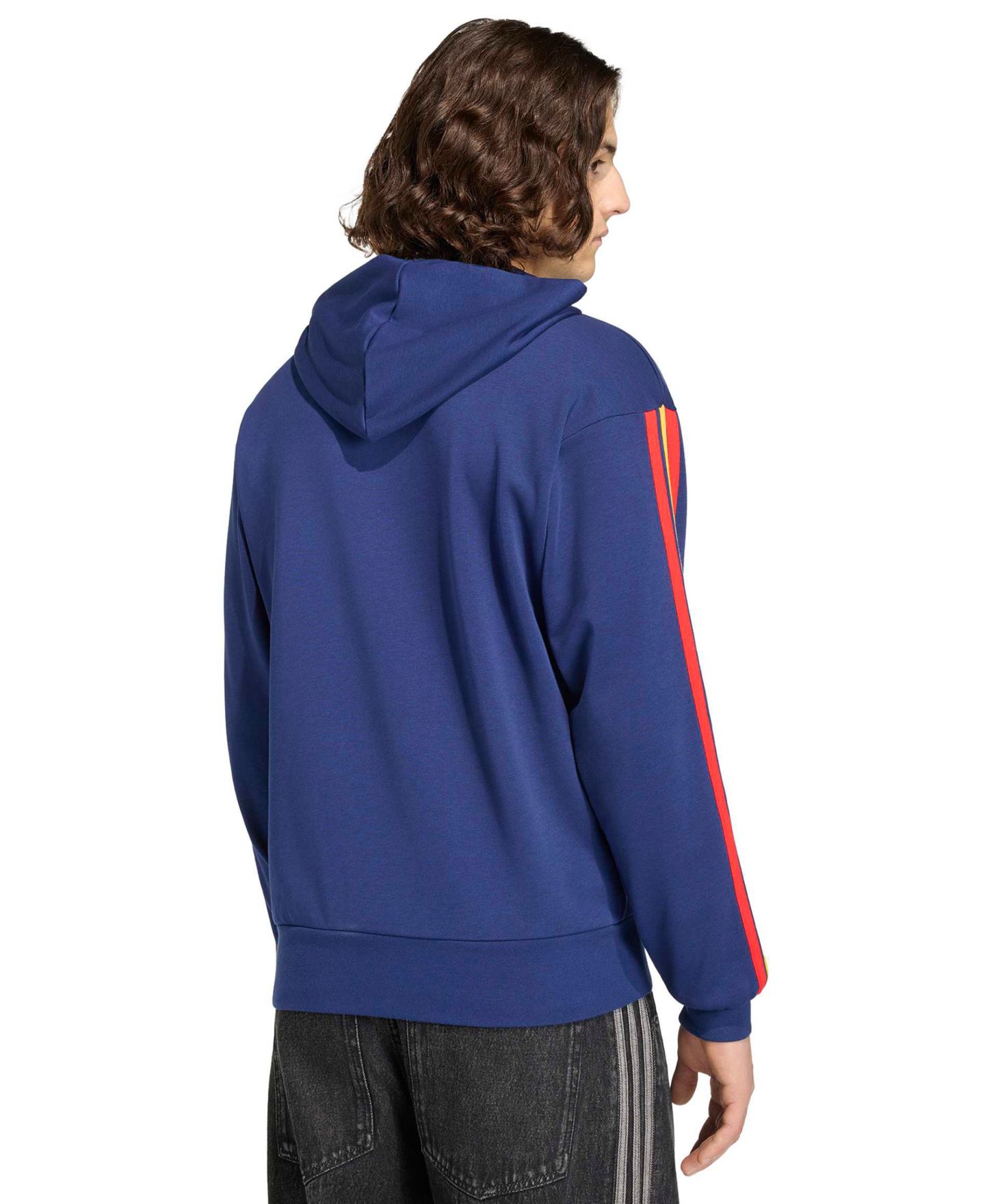 Мужское худи adidas Spain DNA Regular-Fit, цвет: Синий — фото 4