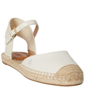 Women's Robby Canvas Espadrille  Ankle Strap Flats