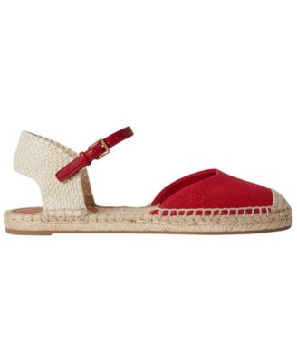 Women's Robby Canvas Espadrille  Ankle Strap Flats