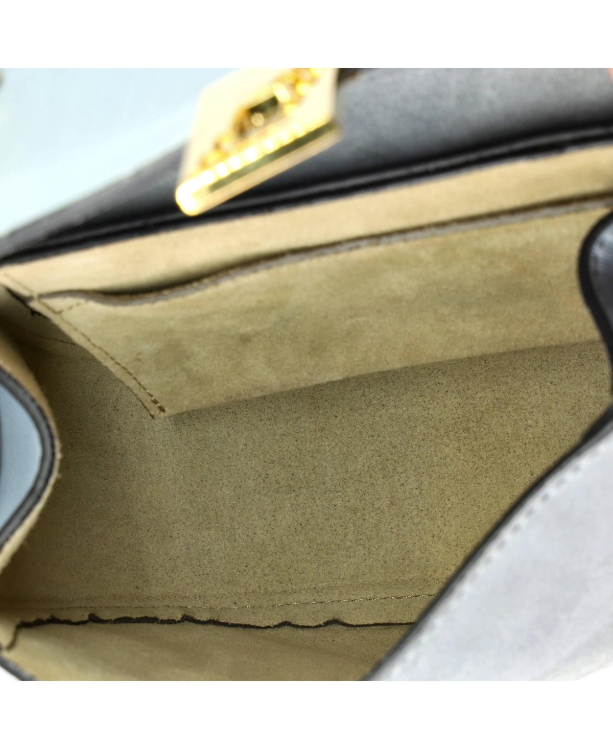 Pre-Owned Chloe Mini Drew Crossbody Bag Leather and Suede