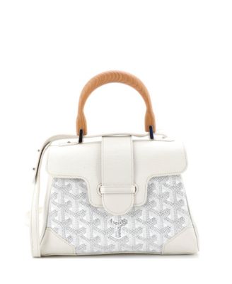 Mini Saigon Top Handle Bag Coated Canvas with Leather