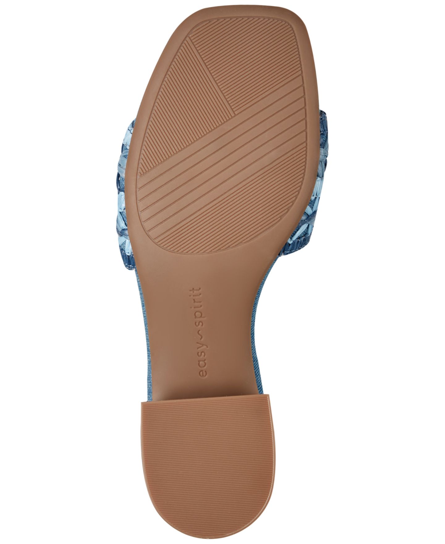 Женские сандалии Easy Spirit Rosario eFlex Raffia Slip-On Dress Sandals, цвет: Синий / Синий джинсовый — фото 5