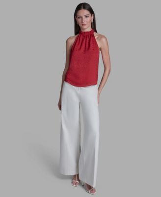 Women's Ruffle Halter Neck Top