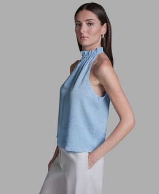 Women's Ruffle Halter Neck Top