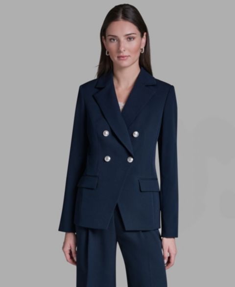 Женские куртки BCBG Double Breasted Long-Sleeve Jacket