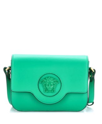 Small La Medusa Flap Shoulder Bag Leather