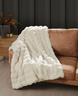 Bubble Rabbit Faux Fur Throw, 50" x 70"