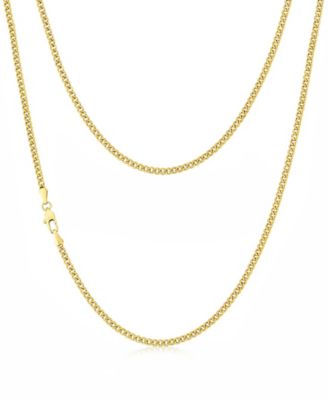 Men's Miami Cuban Chain Necklace in 14k Gold Plated