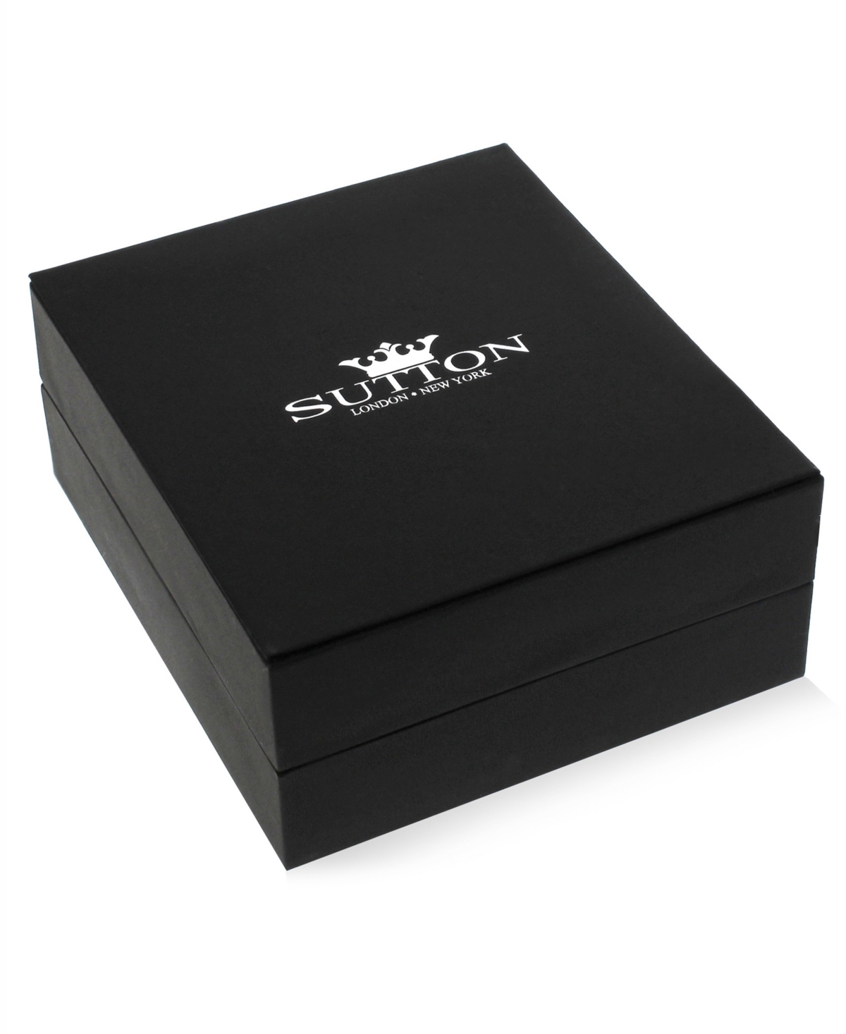 Rhona Sutton Men's Cross Pendant Necklace in 14k White Gold Plated