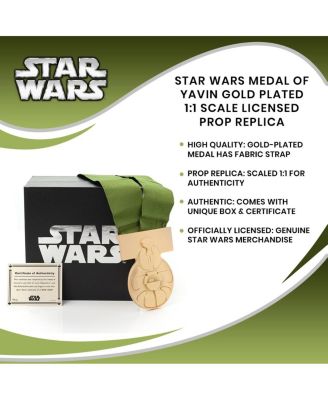 Medal of Yavin Gold Plated 1:1 Scale Licensed Prop Replica