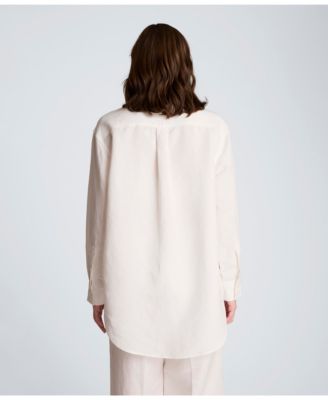 Women's Long-Sleeve Button-Front Top