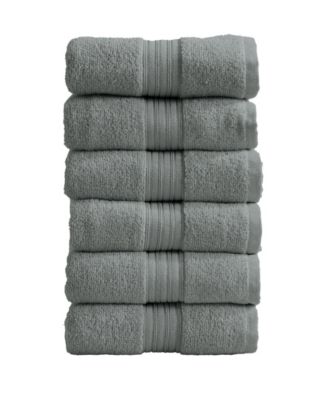 Quick-Drying Cotton 6-Piece Hand Towel Set, 26" x 16"