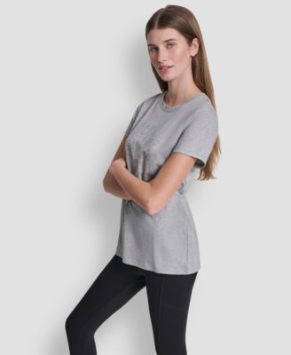 Women's Triple Rhinestone Foil Logo T-Shirt