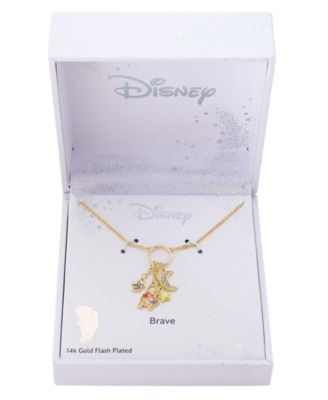 Winnie the Pooh Crystal Cluster Charm Necklace