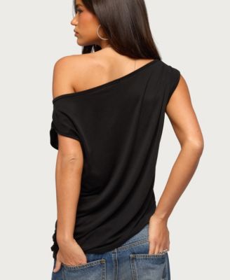 Women's Ofelia Asymmetric Off Shoulder Ruched Top