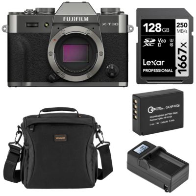 gaomon X T30 III Mirrorless Camera, Charcoal Silver with Battery & Smart Charger