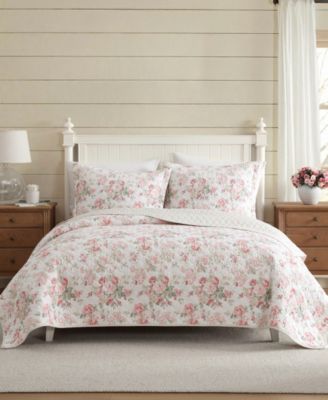 Rosemoore Reversible 3-Pc. Quilt Set, King