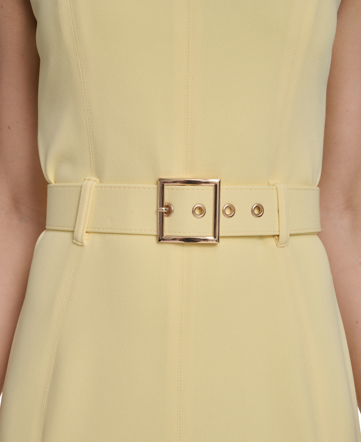 Calvin Klein Petite Sleeveless Scuba Crepe Dress