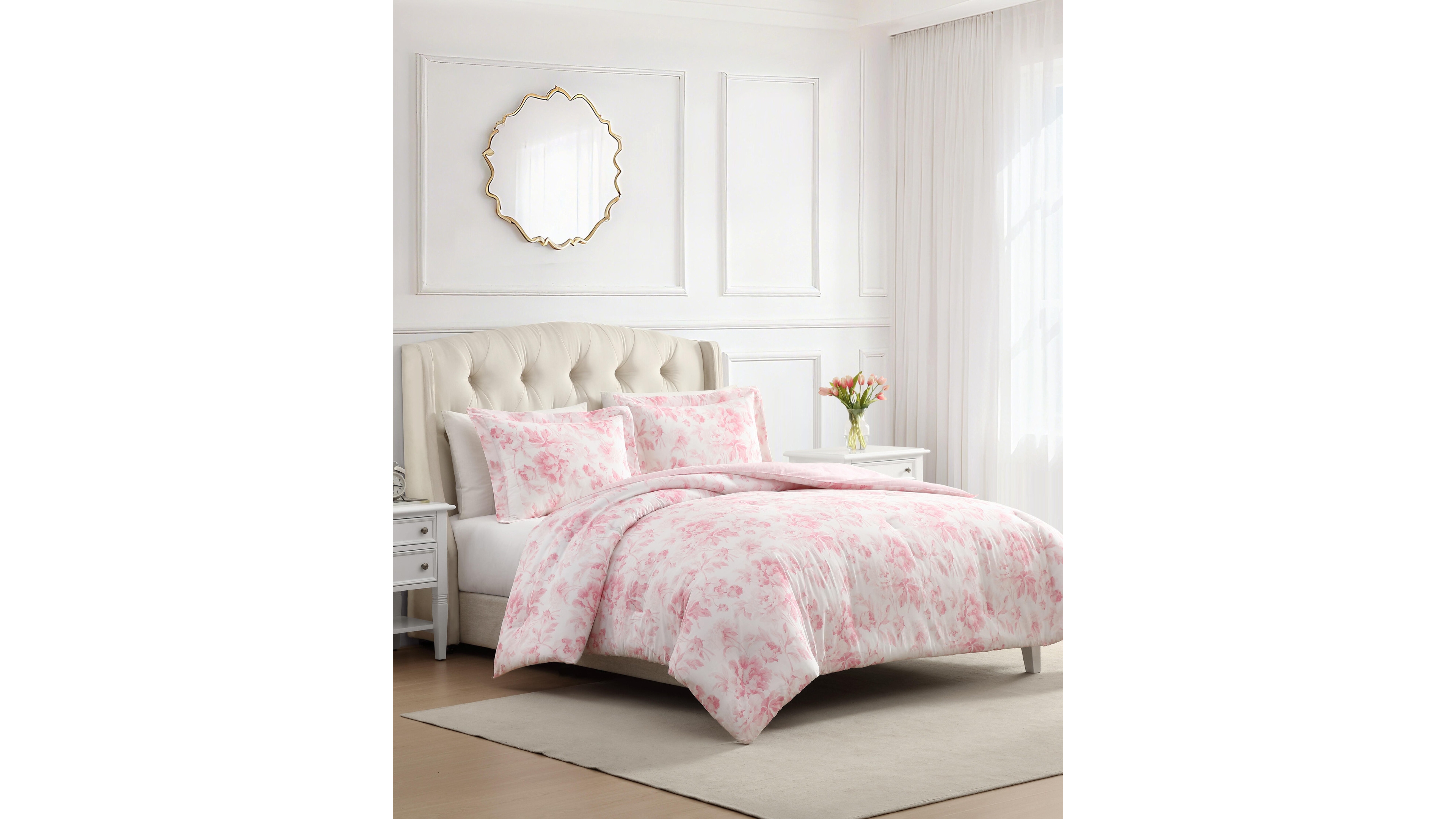 Laura Ashley Anja Textured Toile 2-Pc. Comforter Set, Twin