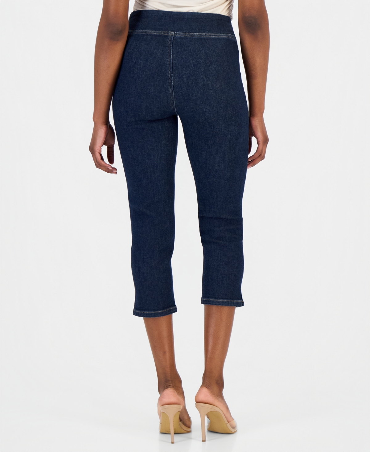 I.n.c. International Concepts Petite Pull-On Capri Jeans, Macy's Exclusive