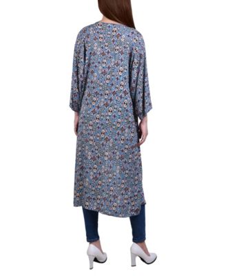 Women's 3/4-Sleeve Long Cardigan Sweater