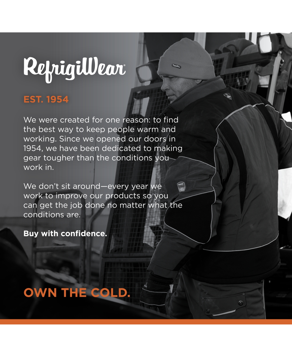 RefrigiWear Big & Tall PolarForce Insulated Jacket - Ultra-Warm, Waterproof