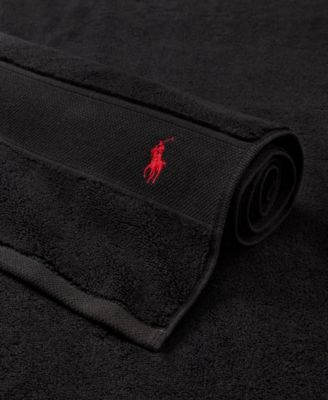 Polo Player Cotton Hand Towel, 32" x 16"