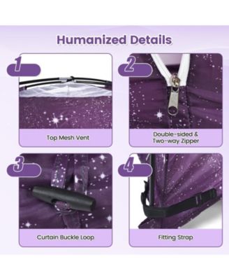 Indoor Bed Privacy Play Tent with Carry Bag, Kids Canopy Tent