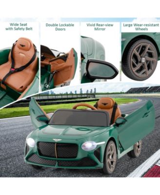 12V Powered Car Kids Ride-on Racer Car Licensed Bentley Bacalar