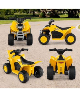 6V Kids Ride on ATV CAT-Licensed with Horn Sound for 18-36 Months Old.