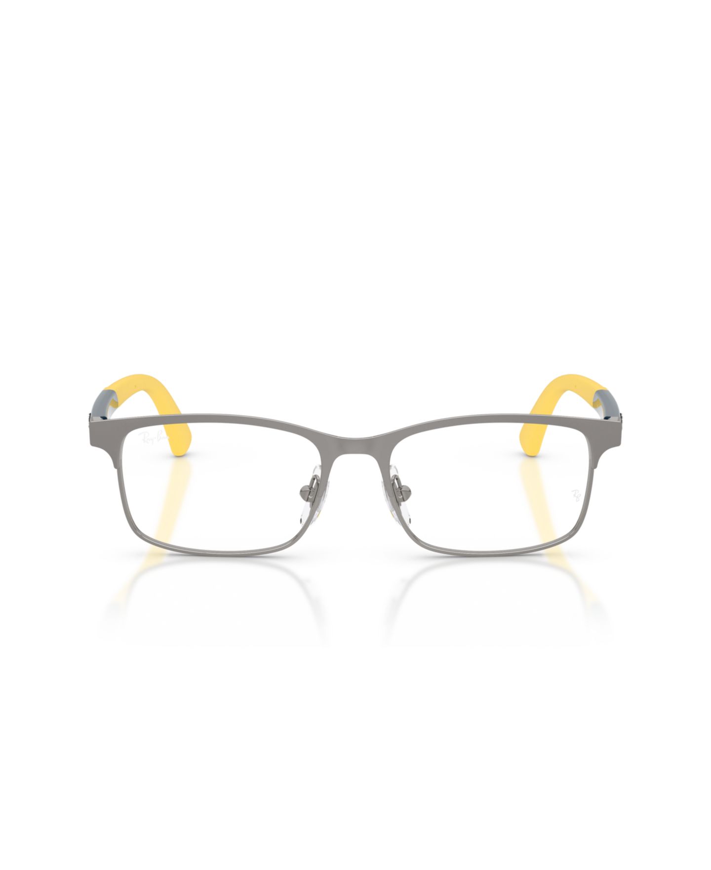 Детские очки Ray-Ban Rectangle Metal RB1061 Eyeglasses(Ages 07-10), цвет: Графитовый — фото 5