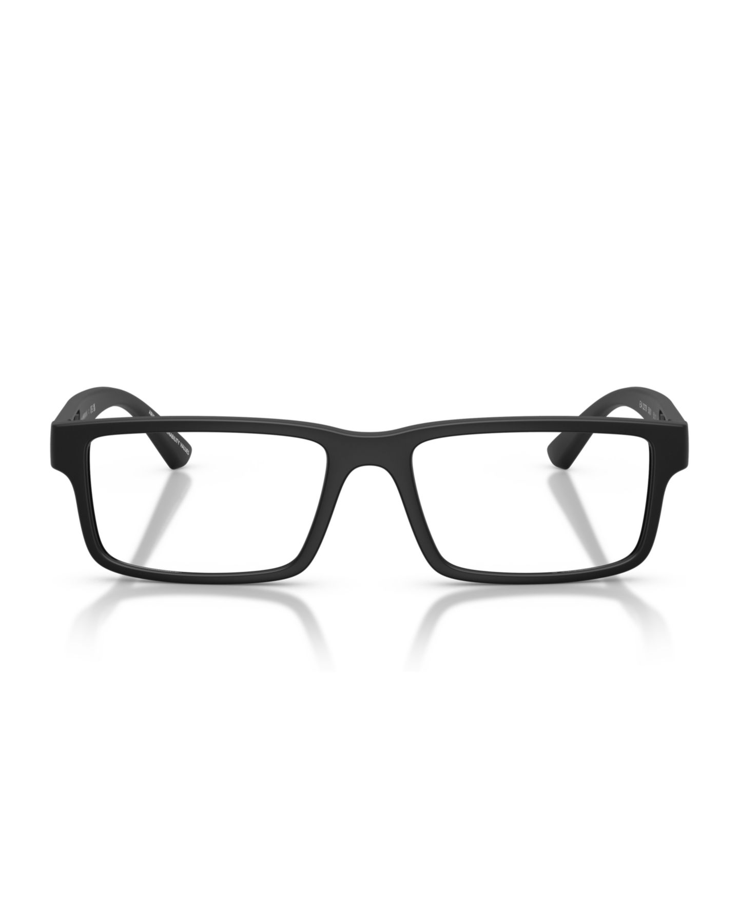 Мужские очки Emporio Armani Man Rectangle Plastic EA3278 Eyeglasses, цвет: Матовый чёрный — фото 4