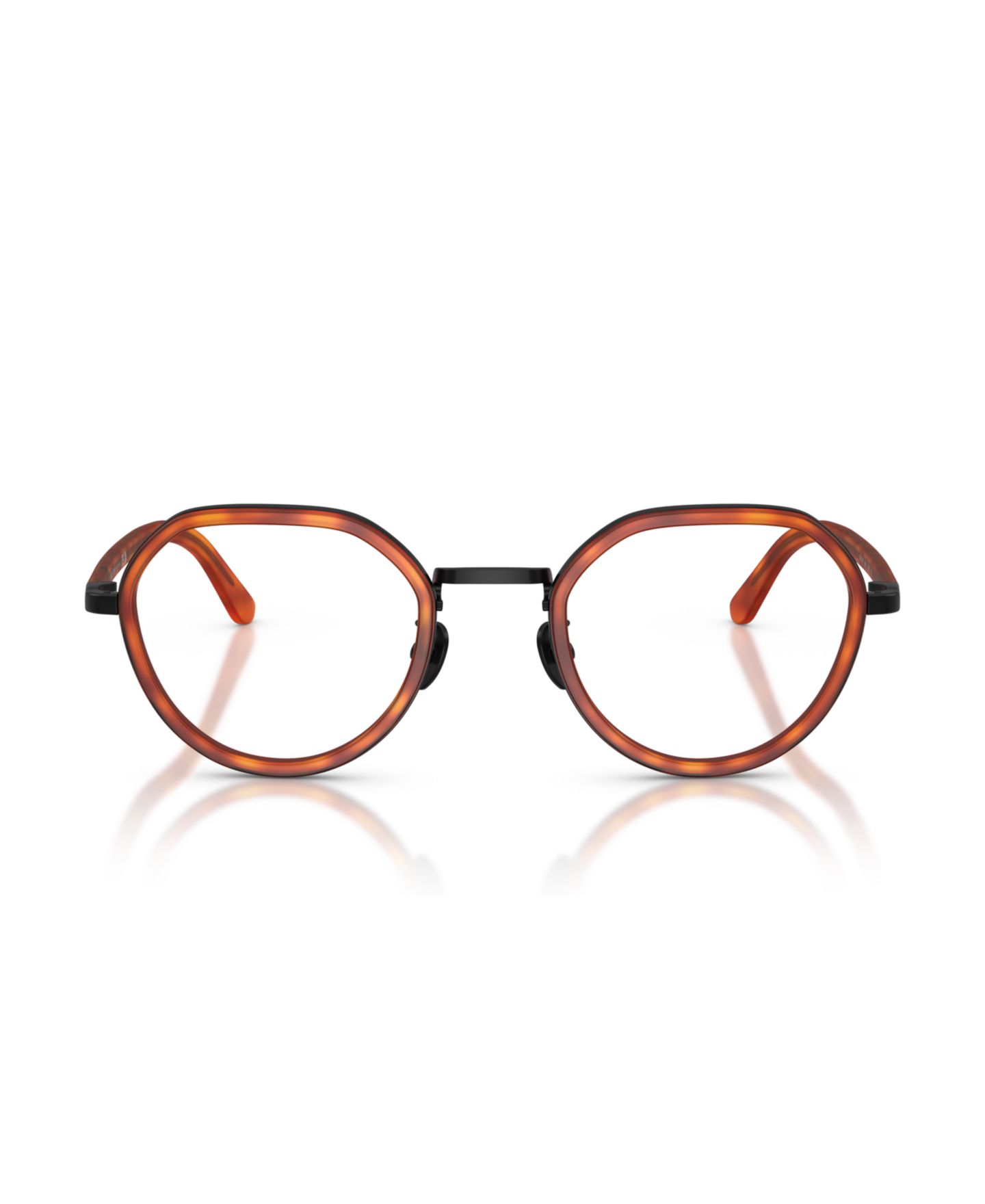 Мужские очки Giorgio Armani Man Round Metal AR5167 Eyeglasses, цвет: Коричневый — фото 4
