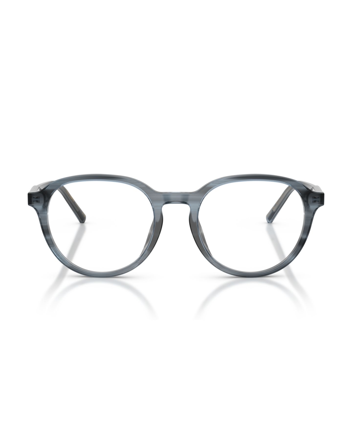 Мужские очки Dolce&Gabbana Man Panthos Plastic DG3444 Eyeglasses, цвет: Синий полосатый синий — фото 5
