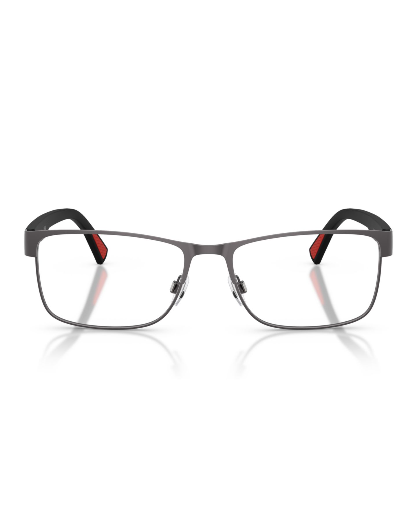 Мужские очки Polo Ralph Lauren Man Rectangle Metal PH1244 Eyeglasses, цвет: Тёмный графитовый металлик — фото 4