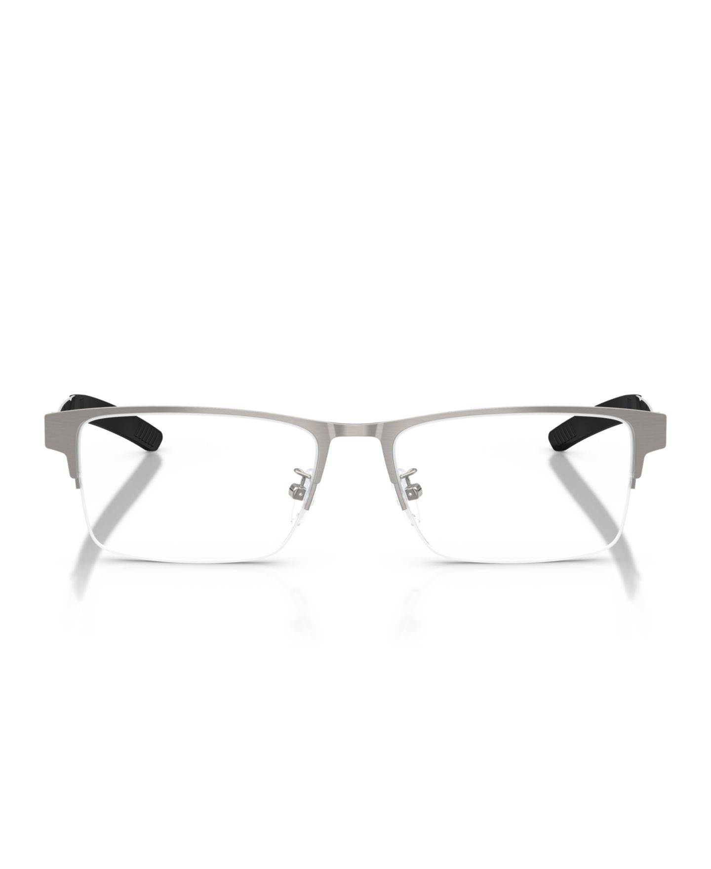 Мужские очки Scuderia Ferrari Man Rectangle Metal FZ7017D Eyeglasses, цвет: Графитовый металлик — фото 5