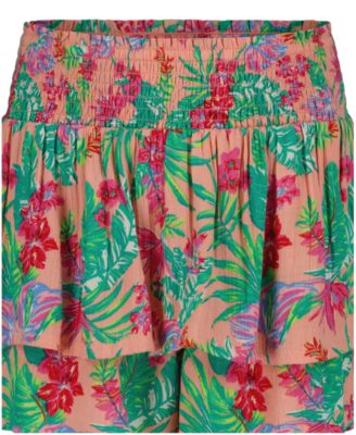 Girls' 7-16 Elastic Waistband Tiered Mini Skort