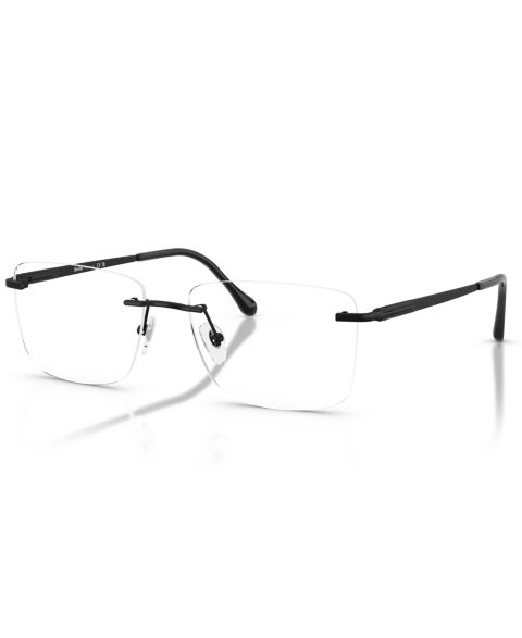 Мужские очки Sferoflex Man Square Metal SF2304 Eyeglasses, цвет: Матовый чёрный