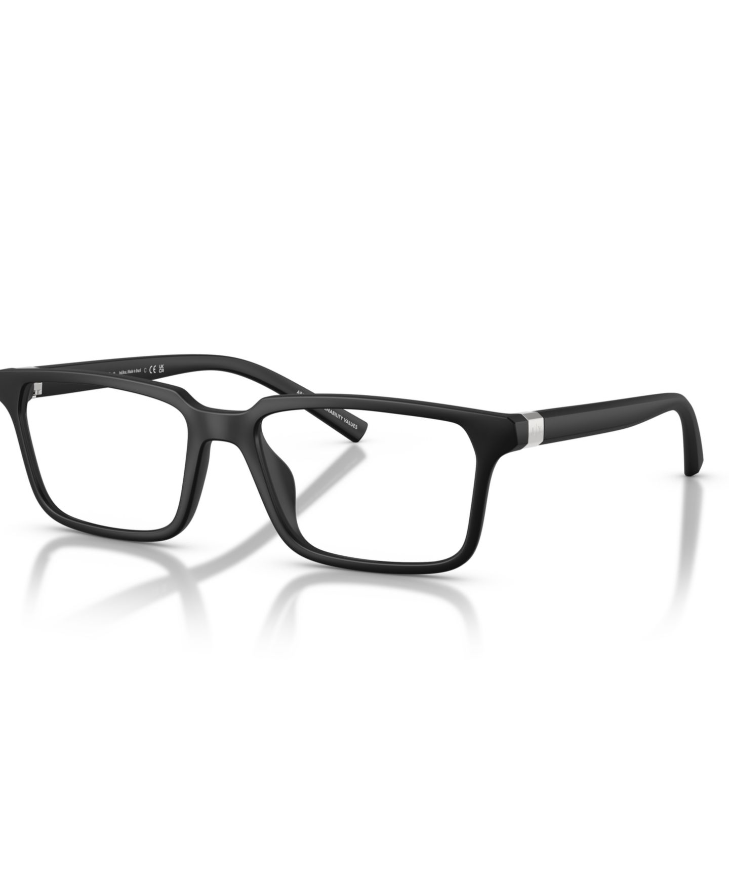 Мужские очки A|X Armani Exchange Man Square Plastic AX3137U Eyeglasses, цвет: Матовый чёрный — фото 1