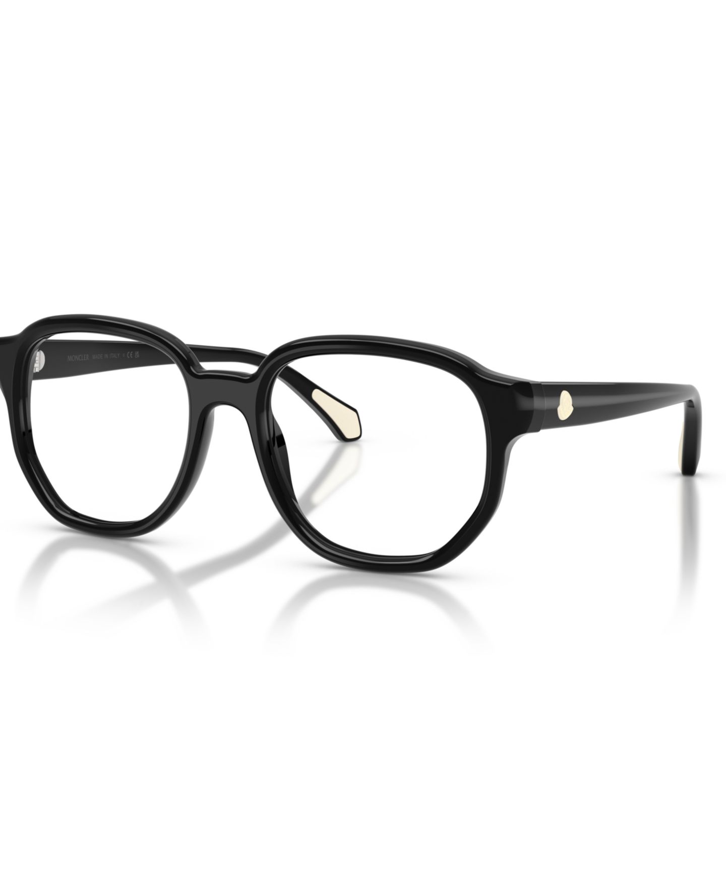 Очки Moncler Unisex Pillow Plastic ME2027 Eyeglasses, цвет: Блестящий чёрный — фото 1