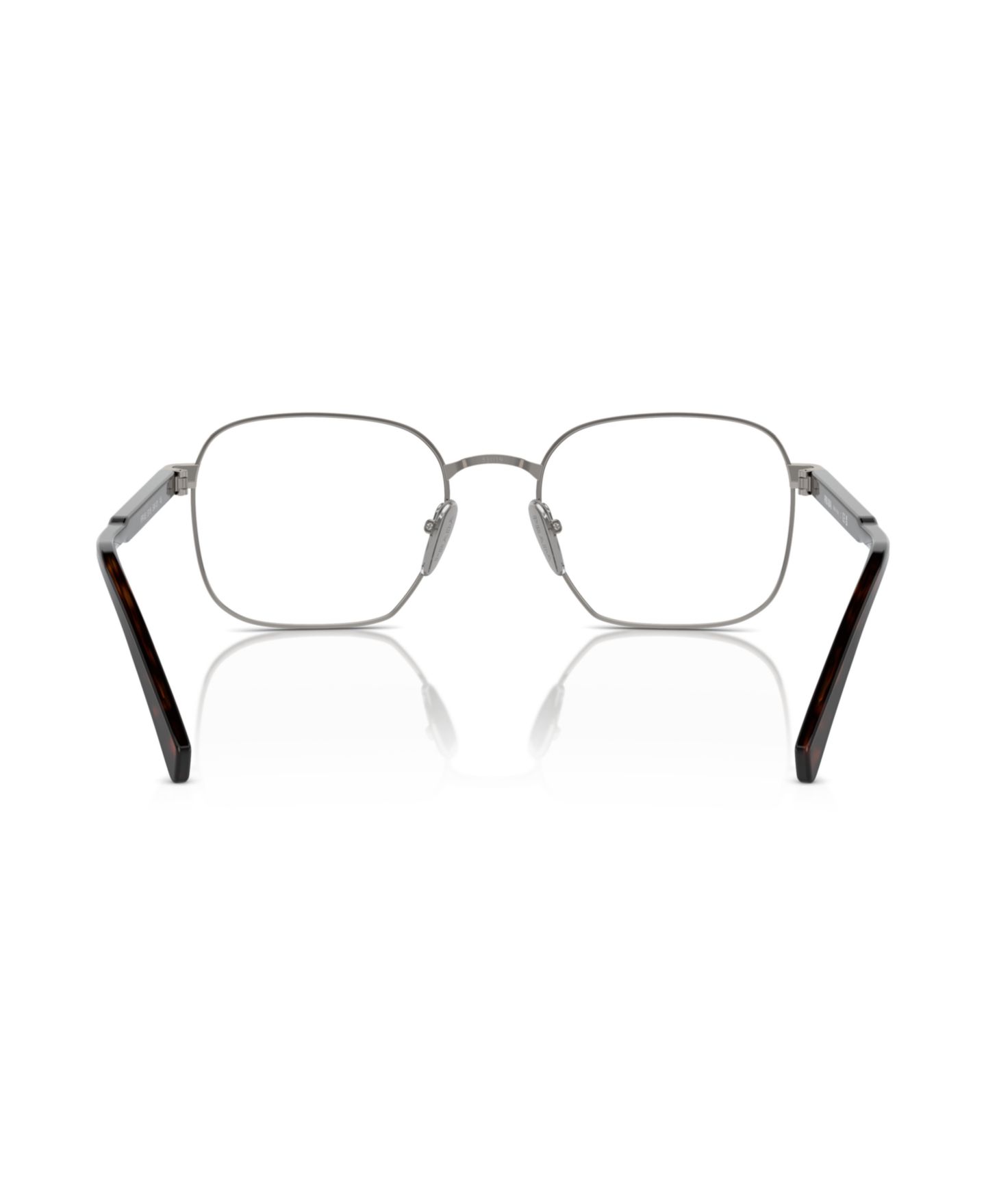 Мужские очки PRADA Man Rectangle Metal PR A55V Eyeglasses, цвет: Графитовый металлик — фото 2