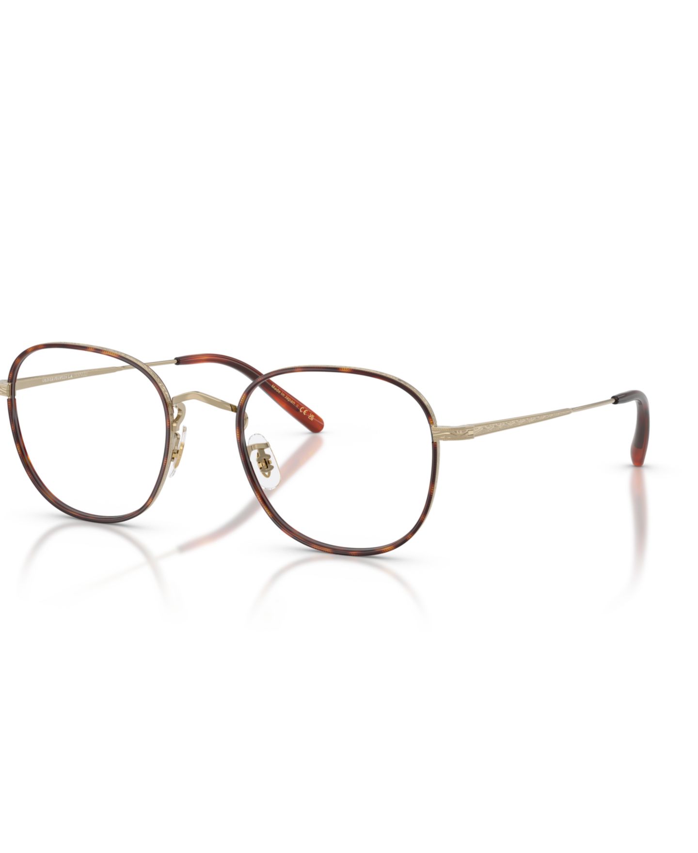 Очки Oliver Peoples Unisex Panthos Titanium OV1375T Mehr Eyeglasses, цвет: Золотой — фото 1