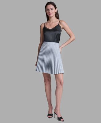 Women's Plaid Pleated Mini Skirt