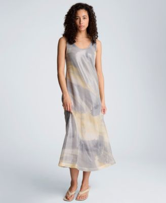 Women's Scoop Neck Long Dress