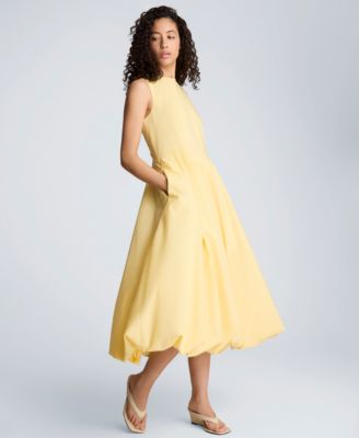Women's Bubble Hem Midi Dress