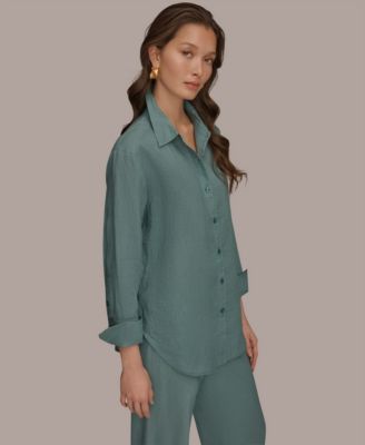 Women's Button-Down Linen Shirt